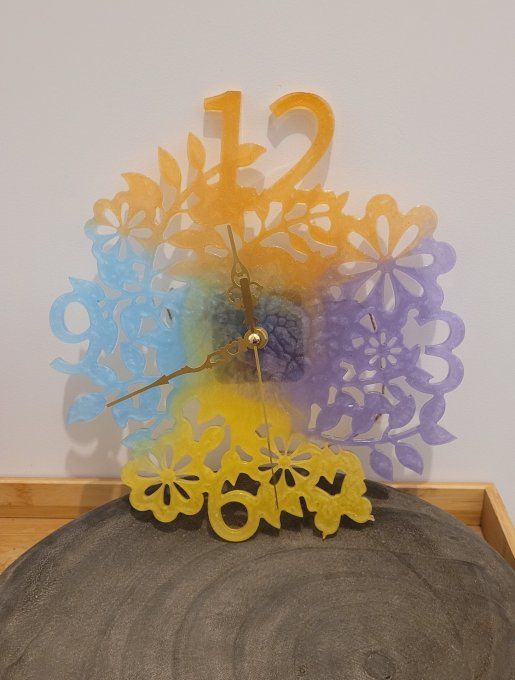 Horloge fleuries 