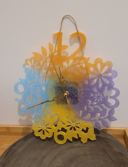 Horloge fleuries 